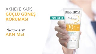 Akne Karşıtı Etki ve Yüksek Güneş Koruması Bioderma Photoderm AKN Mat 150 ml [upl. by Gluck854]