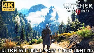 The Witcher 3  Best Graphics Ultra Modded 4K ultra settings  graphic mod pack 60fps 4K [upl. by Manno]