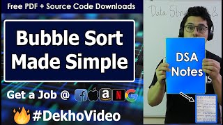 Bubble Sort Algorithm in Hindi [upl. by Annibo146]