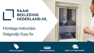 Monteren Rolgordijn Easy Fix ➤ Raambekleding Nederland [upl. by Rusel]