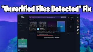 How to fix quotUnverified files detected quot Launcher 2023 Project Era [upl. by Chatwin840]