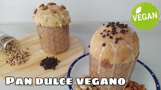 PAN DULCE VEGANO Panettone Casero Fácil  Recetas Vegetarian [upl. by Pironi999]