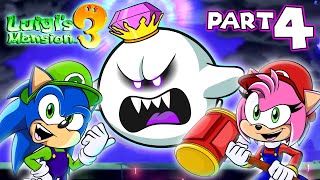 👻 King Boo ENDGAME  Sonic and Amy Play Luigis Mansion 3 FINALE [upl. by Madelon826]