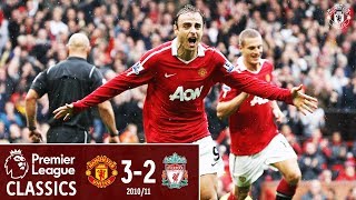 Berbatov hattrick sinks Liverpool  Manchester United 32 Liverpool 2010  Classic Matches [upl. by Rior]