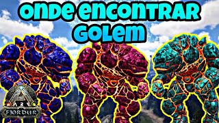 ONDE ENCONTRAR GOLEM DE PEDRA EM ARK FJORDUR  XELEMENTAL ROCK [upl. by Jerrome150]