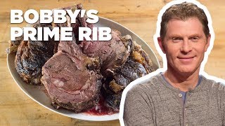 Bobby Flay Makes Prime Rib with Red WineThyme Butter Sauce  Food Network [upl. by Peednama]