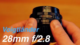 Voigtländer 28mm f28 SL ColorSkopar lens impressions [upl. by Earised557]