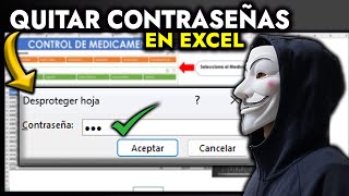 MODIFICA HOJAS BLOQUEADAS EN EXCEL  Como DESBLOQUEAR EXCEL Para editar [upl. by Eugenius]