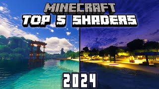 TOP 5 SHADERS IN MINECRAFT 2024 [upl. by Searcy494]