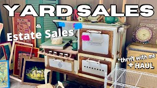 YARD SALES  Estate Sales  thrift with me  youtube [upl. by Oiratno]