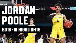 Jordan Poole highlights NCAA tournament top plays [upl. by Knarf]