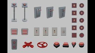 Interactive Buttons Levers Switches Valves and Pressure Plates  Unity Asset Store [upl. by Aihsetan47]