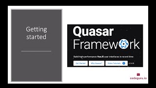 Getting started with Quasar framework [upl. by Nnyrb118]