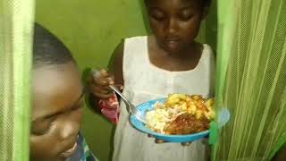 Part 6 l Cook rice with France fry chicken fries coleslaw and fried plantains for dinner 🤤 [upl. by Ernesta]