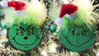 DIY Grinch Ornament Set Tutorial [upl. by Mohandas]