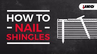 Nailing Shingles Properly  How to Nail Roof Shingles  IKO [upl. by Otrebron]