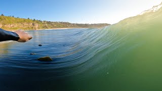 SHALLOW REEF BARRELS POV Surfing [upl. by Metzger726]