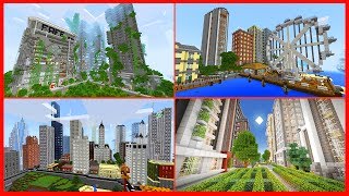 Minecraft PE Maps  TOP 5 BEST CITY MAPS with Download  MCPE 11  10 iOS Android [upl. by Kral]