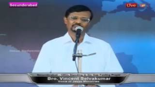 Vincent Selvakumar Message  The coming Revival  Secunderabad 26Jan2016 [upl. by Akimihs]