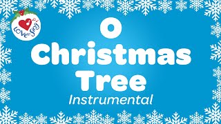 O Christmas Tree Christmas Carol Instrumental Music with Sing Along Lyrics [upl. by Gerta]