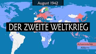 Der Zweite Weltkrieg  Zusammenfassung auf einer Karte [upl. by Llejk]