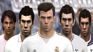 Gareth BALE from PES 2008 to PES 2014 [upl. by Schweitzer855]