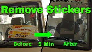 How To Remove Stickers From Car In Hindi [upl. by Asiluy]