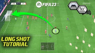 FIFA 23 LONG SHOT TUTORIAL  HOW TO SCORE GOALS FROM LONG RANGE IN FIFA 23 [upl. by Arej]