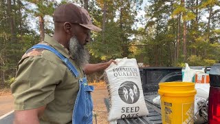 Bush Hogged Disc and Planting Seed Oats at All the Food Plots for Deer Hunting Season [upl. by Eelahs683]