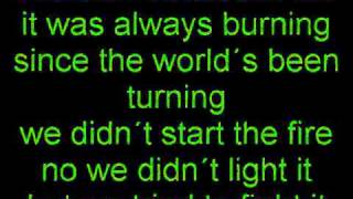 Billy Joel We didn´t start the fire Lyrics on Screen [upl. by Ellevart]