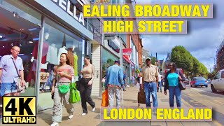 Ealing Broadway High Street walking tour  London Borough of Ealing  London England UK  4K [upl. by Katt826]