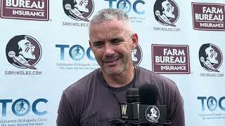 Mike Norvell on Tuesday’s practice Kyle Morlock having a good day and team needing to have fun [upl. by Mays]