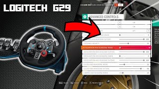 COMMENT BIEN RÉGLER SON VOLANT LOGITECH G29 SUR FORZA HORIZON TUTO [upl. by Acirretahs]