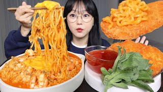 매콤꾸덕 신라면 툼바 amp 바삭바삭 해시브라운 먹방 Toowoomba Ramen Mukbang ASMR [upl. by Mariana]