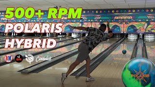 REV MONSTER The Ebonite POLARIS HYBRID gets put to the test by bowler with 500 RPM rev rate [upl. by Watson432]