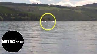 Footage supposedly shows sighting of Loch Ness monster  Metrocouk [upl. by Gairc]