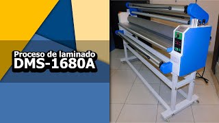 Laminadora DMS1680A proceso de laminado y corte [upl. by Kutzenco]