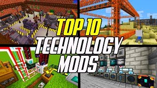 Top 10 Minecraft Technology Mods Factory Energy Processing amp Transport [upl. by Bethena205]