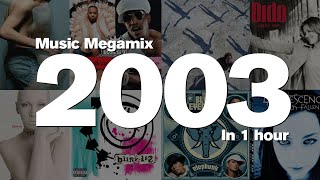 2003 in 1 Hour  Top hits including Placebo Outkast Muse Dido Annie Lennox Blink182 and more [upl. by Inamik907]