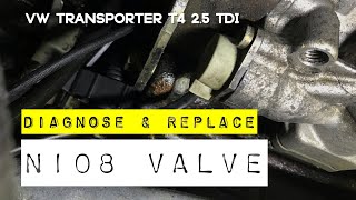 N108 Valve Test amp Replace  VW T4 25tdi [upl. by Eenyaj]