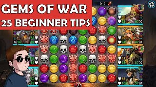 Top 25 Tips for Gems of War  Gems of War Beginner Guide 2021 [upl. by Annaitsirk54]