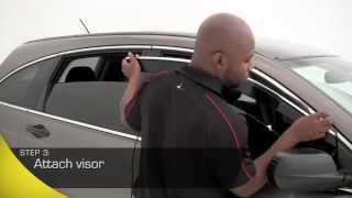 AVS Low Profile Ventvisor Window Deflectors Installation [upl. by Camille660]