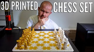 3D Printing a Stunning Chess Set and Jigsaw Style Board  A 60 Hour Project [upl. by Gamal323]