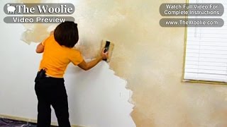 Quick  ColorMeshing Faux Painting Wall Technique by The Woolie How To Paint Walls FauxPainting [upl. by Beatrix]