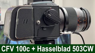 Hasselblad CFV 100c  Hasselblad 503CW  Digital Back  Medium Format Film Camera [upl. by Barayon11]