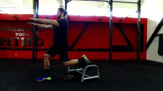 Desplante Búlgaro  rear foot elevated split squat [upl. by Neelrad]