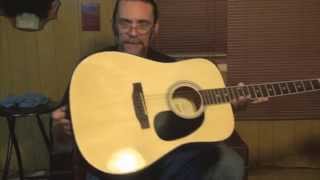 Savannah SGD12NA acoustic guitar setup how to measure for EXACT saddle height and a demo [upl. by Los]