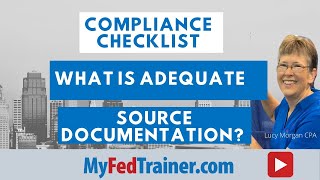 Federal Grant Compliance Checklist OMB 2 CFR 200 Documentation TIPS [upl. by Trinette]