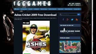 How to download Ashes cricket 2009 for pc without torrent [upl. by Anirtruc]