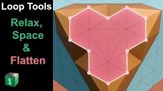 Loop Tools Relax Space and Flatten  Blender Secrets [upl. by Eserahs664]